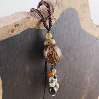 Buddha Gift Bodhi Seed Lotus Wisdom Harmony Necklace Pendant