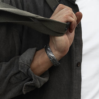 Buddha Gift 999 Sterling Silver 990 Gold Koi Fish Luck Wealth Success Bracelet Bangle