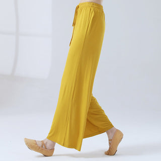 Buddha Gift Loose Modal Drawstring Wide Leg Pants For Yoga Dance