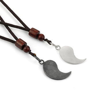 Buddha Gift 990 Sterling Silver Yin Yang Balance Harmony Necklace Pendant