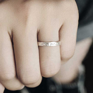 Buddha Gift 925 Sterling Silver Simple Design Blessing Couple Ring
