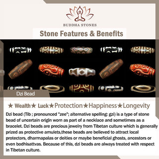 Buddha Gift Natural Bodhi Seed Lotus Dzi Bead Peace Harmony Charm Bracelet