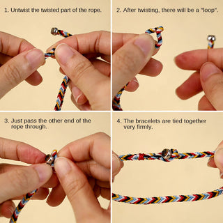 Buddha Gift Tibet Handmade Five Color Thread Protection Braid String Bracelet