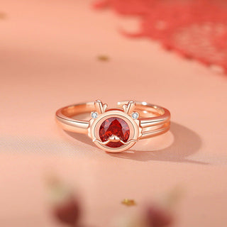 Buddha Gift 925 Sterling Silver Year Of The Dragon Luck Red Zircon Necklace Pendant Bracelet Earrings Ring (Extra 30% Off | USE CODE: FS30)