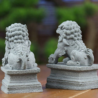 Buddha Gift Lion Fu Foo Dogs Elephant Ward Off Evil Blessing Home Decoration