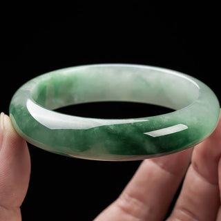 Buddha Gift Natural Jade Fortune Blessing Bangle Bracelet