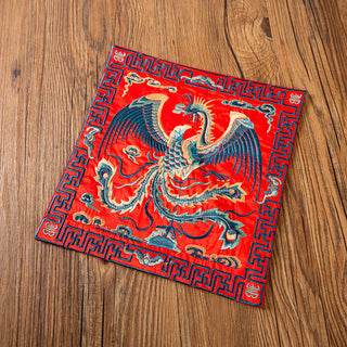 Buddha Gift Phoenix Dragon Kirin Embroidery Cup Mat Pad Tea Cup Coaster Kung Fu Tea Mat