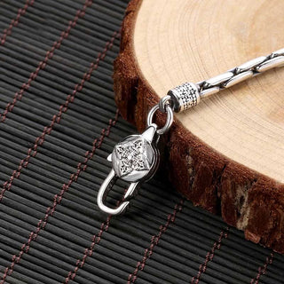 Buddha Gift Tibetan Double Dorje Om Mani Padme Hum Buddha Swastika Vajra Strength Bracelet