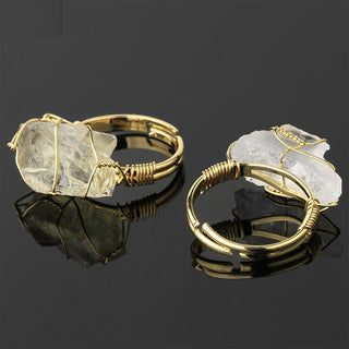Buddha Gift Natural Crystal Gemstone Amethyst Adjustable Ring