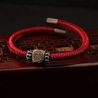 Buddha Gift 925 Sterling Silver Perfect Knot King Kong Knot Faith Strength Bracelet