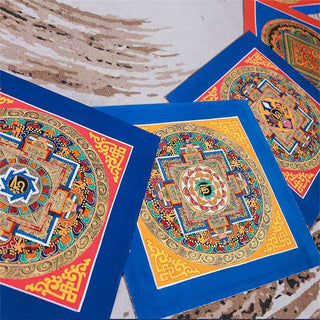Buddha Gift Tibetan Handmade Thangka Painting Blessing Thangka Blind Box Random Color Pattern