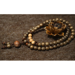 Buddha Gift Tibetan Sandalwood Protection Charm Mala Bracelet