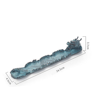 Buddha Gift Auspicious Dragon Strength Alloy Incense Burner Decoration