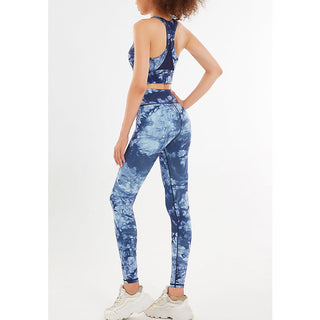 Buddha Gift 2Pcs Floral Flowers Print Crop Tank Top Pants Sports Gym Outfits Fitness Yoga Women's Yoga Sets