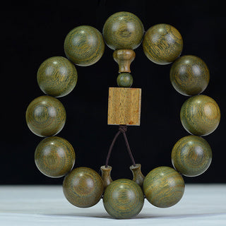 Buddha Gift Tibetan Green Sandalwood Cure Bracelet