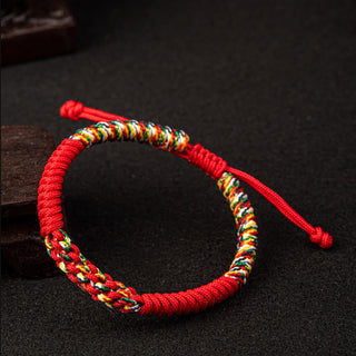 Buddha Gift Tibetan Handmade Colorful King Kong Knot Luck Braid String Bracelet