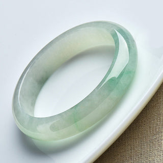 Buddha Gift Natural Jade Luck Healing Prosperity Bangle Bracelet