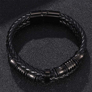 Buddha Gift Layered Leather Weave Fortune Bracelet