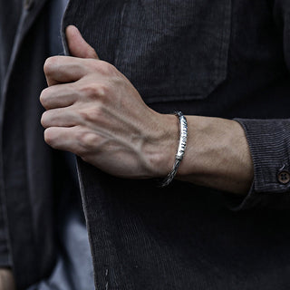 Buddha Gift Tibet Om Mani Padme Hum Engraved Focus Cuff Bracelet Bangle