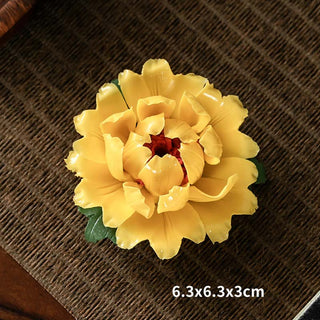 Buddha Gift Tibetan Lotus Blessing Ceramic Stick Incense Burner Decoration