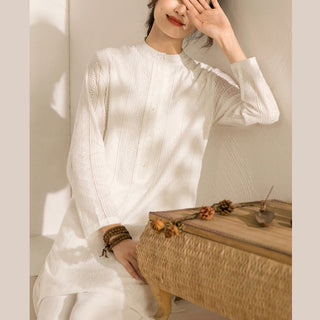 Buddha Gift 2Pcs Long Sleeve Yoga Clothing Meditation Clothing Top Pants Women's Set