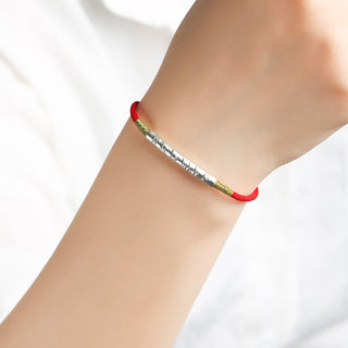 Buddha Gift Tibetan Buddhist Handmade Mani Mantra Lucky Red String Bracelet