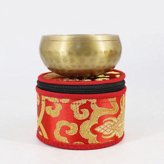 Buddha Gift Tibetan Singing Bowl Storage Bag with Zipper Closure Decoration