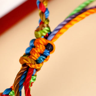 Buddha Gift "May all your wishes come true" Lucky Multicolored Bracelet