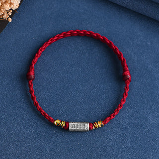 Buddha Gift Handcrafted 925 Sterling Silver Everything Goes Well Design Protection Strength Bracelet Anklet