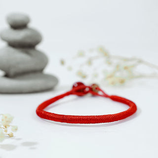 Buddha Gift FengShui Lucky Red String Ceramic Bracelet