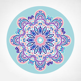 Buddha Gift Lotus Mandala Pattern Foldable Yoga Meditation Seat Mat Home Decoration