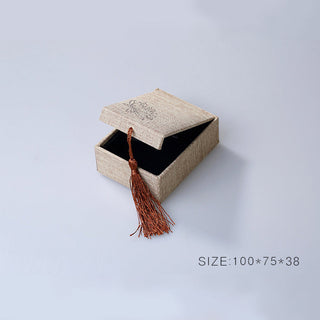 Buddha Gift Lotus Pattern Jewelry Storage Box Gift Box Tassels
