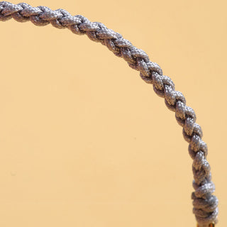 Buddha Gift Copper Coin Fortune Tree Pearl Luck Blue Rope Braided Bracelet