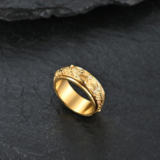 Buddha Gift Dragon Titanium Steel Stimulation Rotatable Ring (Extra 30% Off | USE CODE: FS30)