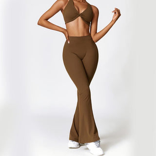 Buddha Gift High Waist Breathable Flare Pants For Sports Fitness Yoga