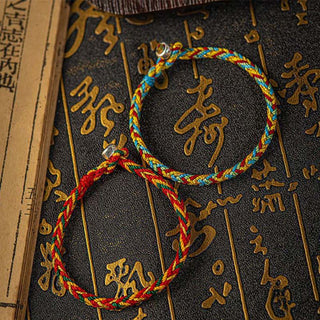 Buddha Gift "May you be good fortune and success" Lucky Multicolored Bracelet