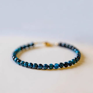 Buddha Gift Natural Blue Tiger Eye Stone Protection Chain Bracelet