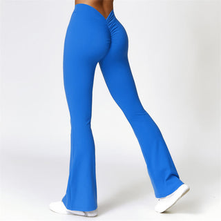 Buddha Gift High Waist Breathable Flare Pants For Sports Fitness Yoga