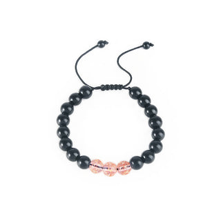 Buddha Gift Black Obsidian Luminous Glowstone Strength Bracelet