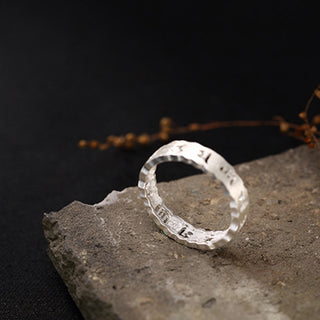 Buddha Gift Tibetan 925 Sterling Silver Om Mani Padme Hum Peace Hollow Ring