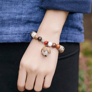Buddha Gift Bodhi Seed Lotus Wisdom Peace Wrist Mala Bracelet