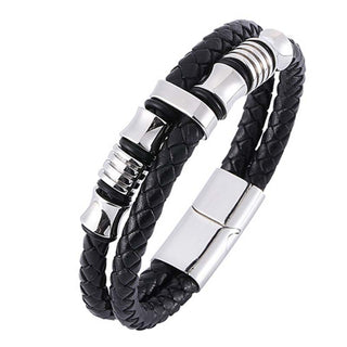 Buddha Gift Layered Leather Weave Fortune Bracelet