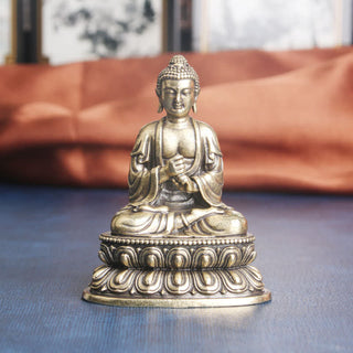 Buddha Gift Tathagata Buddha Serenity Copper Statue Decoration