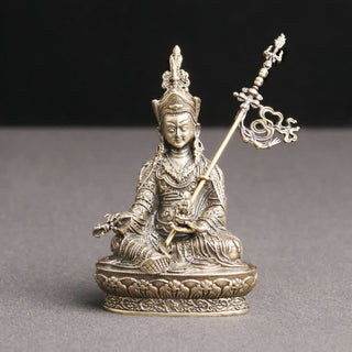 Buddha Gift Padmasambhava Buddha Figure Serenity Copper Statue Decoration Temple Ornament