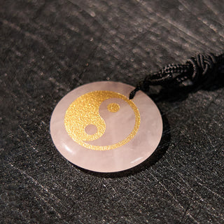 Buddha Gift Various Crystal Amethyst Tiger Eye Green Aventurine Yin Yang Spiritual Necklace Pendant