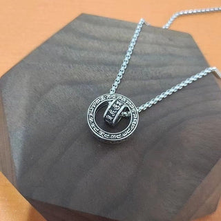 Buddha Gift Tibetan Om Mani Padme Hum Carved Peace Purity Chain Necklace Pendant