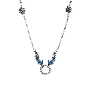 Buddha Gift Phoenix Lotus Flower Luck Protection Necklace Pendant