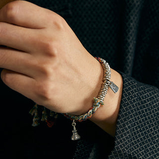 Buddha Gift 925 Sterling Silver Handmade Protection Multiple Strands Bracelet