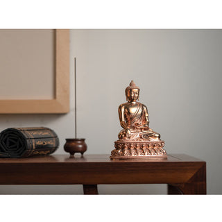 Buddha Gift Gautama Shakyamuni Buddha Figurine Serenity Copper Statue Home Decoration