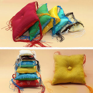 Buddha Gift Tibetan Singing Bowl Cushion Decoration with Tassel Decoration
